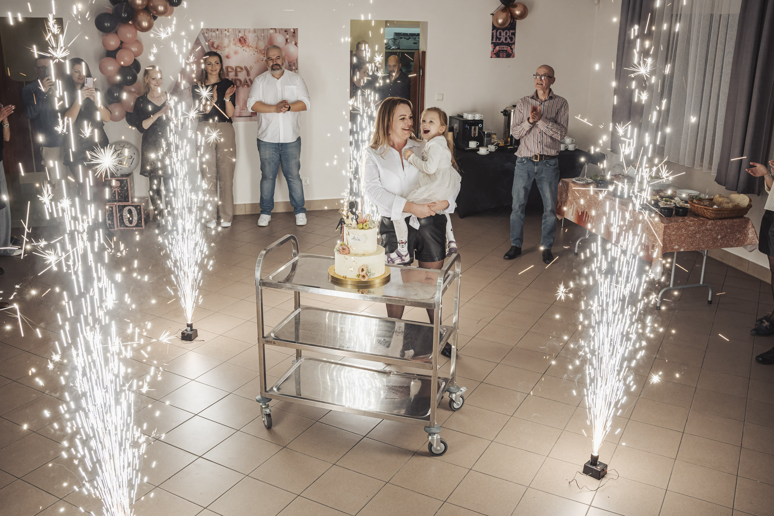Fotograf na roczek Siemianowice - urodzinowy tort